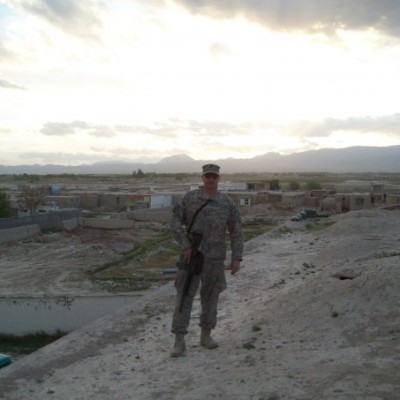 Frenchy on Russian Prison Roof in Caraba Afghanistan